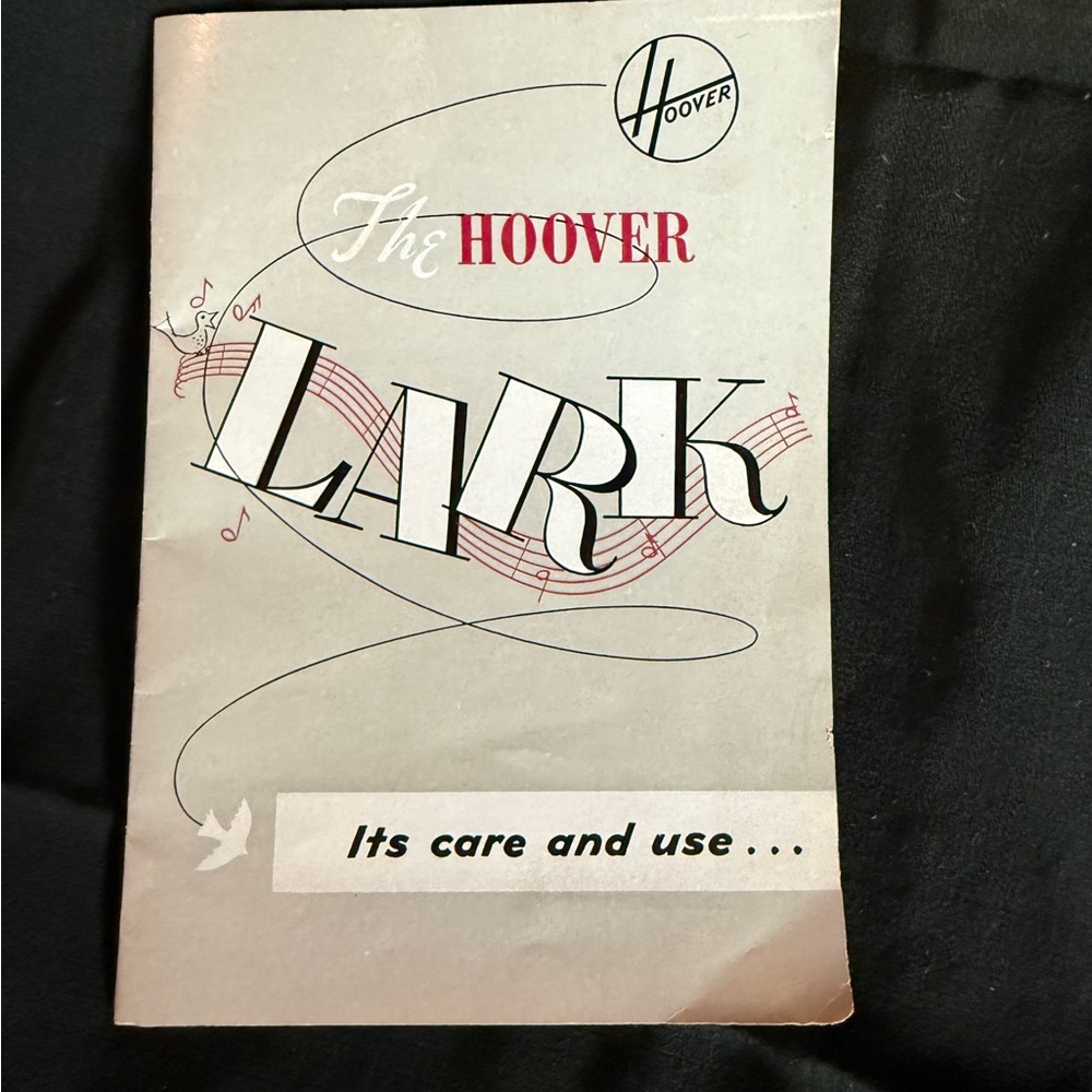 Vintage Hoover Vacuum Booklet